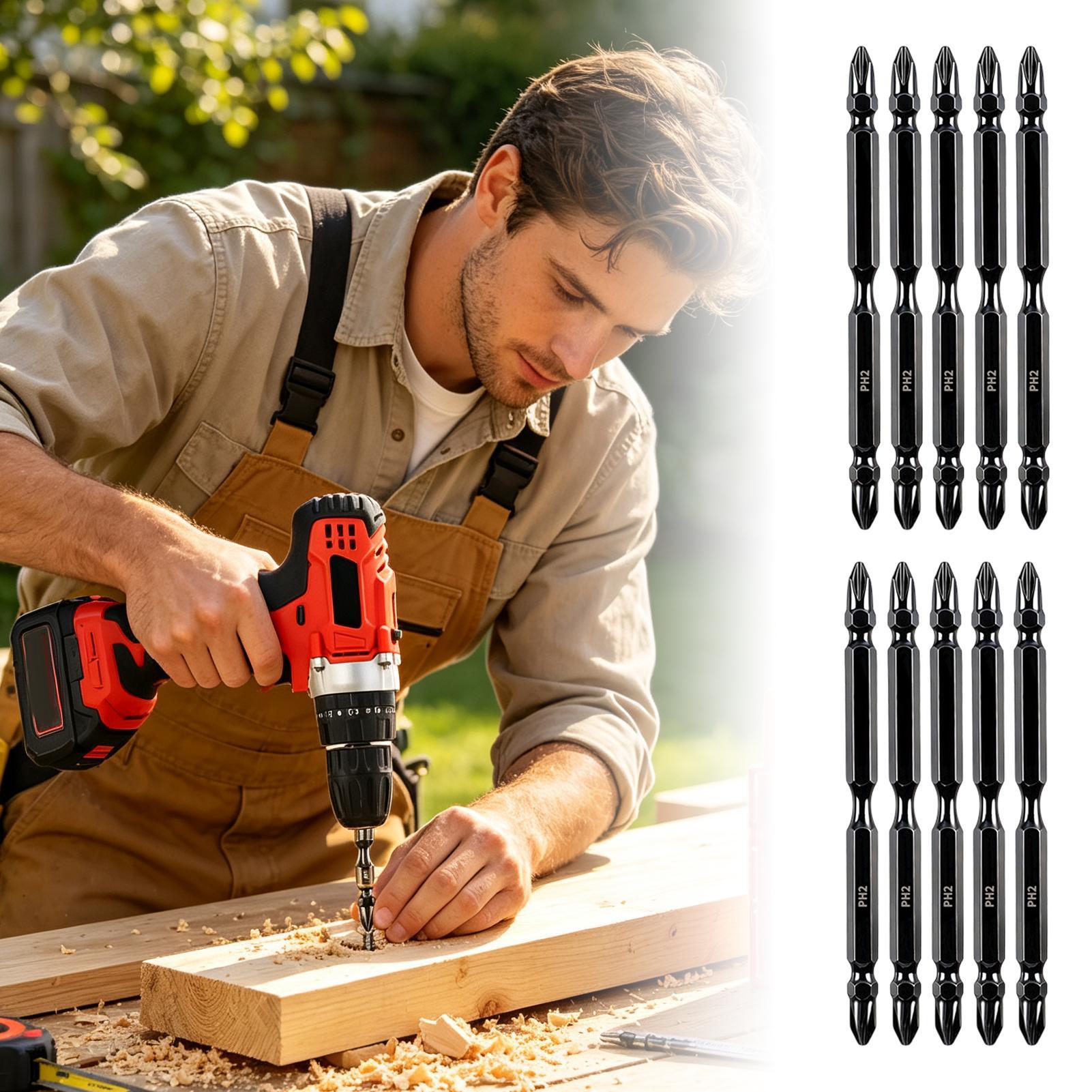End Mill - Magnetische boorbits Set met dubbelzijdige gefreesde
