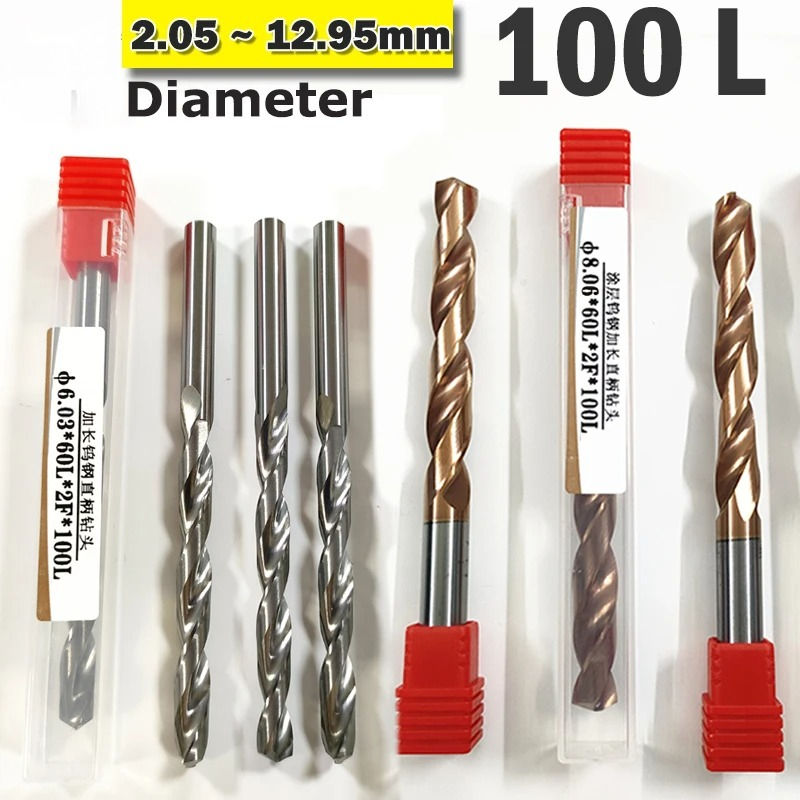 Cnc Bits - 100L Rechte Schacht Twistboor D2.05‑D12.95 HRC50‑55