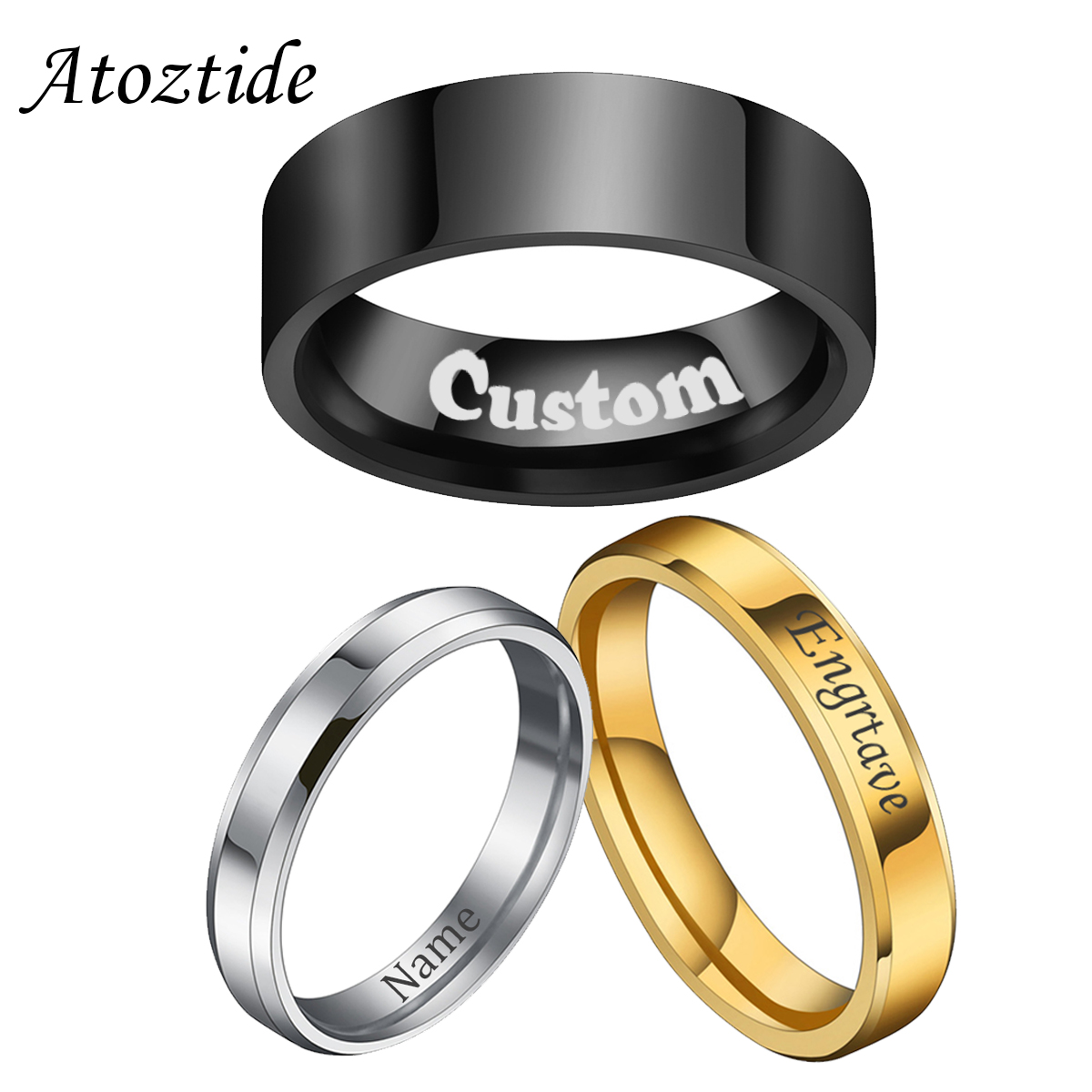 Coupling 8Mm - Atoztide 4/6/8Mm Gepersonaliseerde Graveren Naam Datum