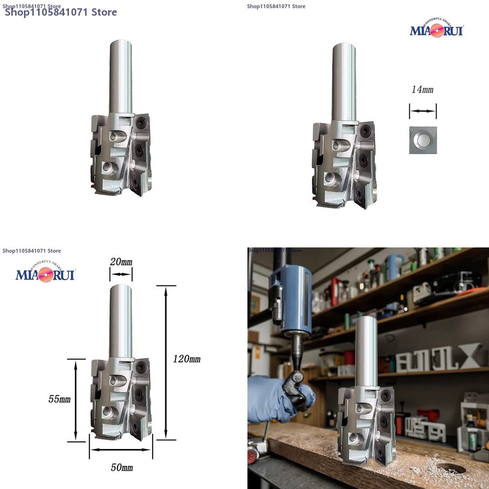 Cnc Bits - Spiraalvormige freesbit met verwisselbare hardmetalen inzetstukken,