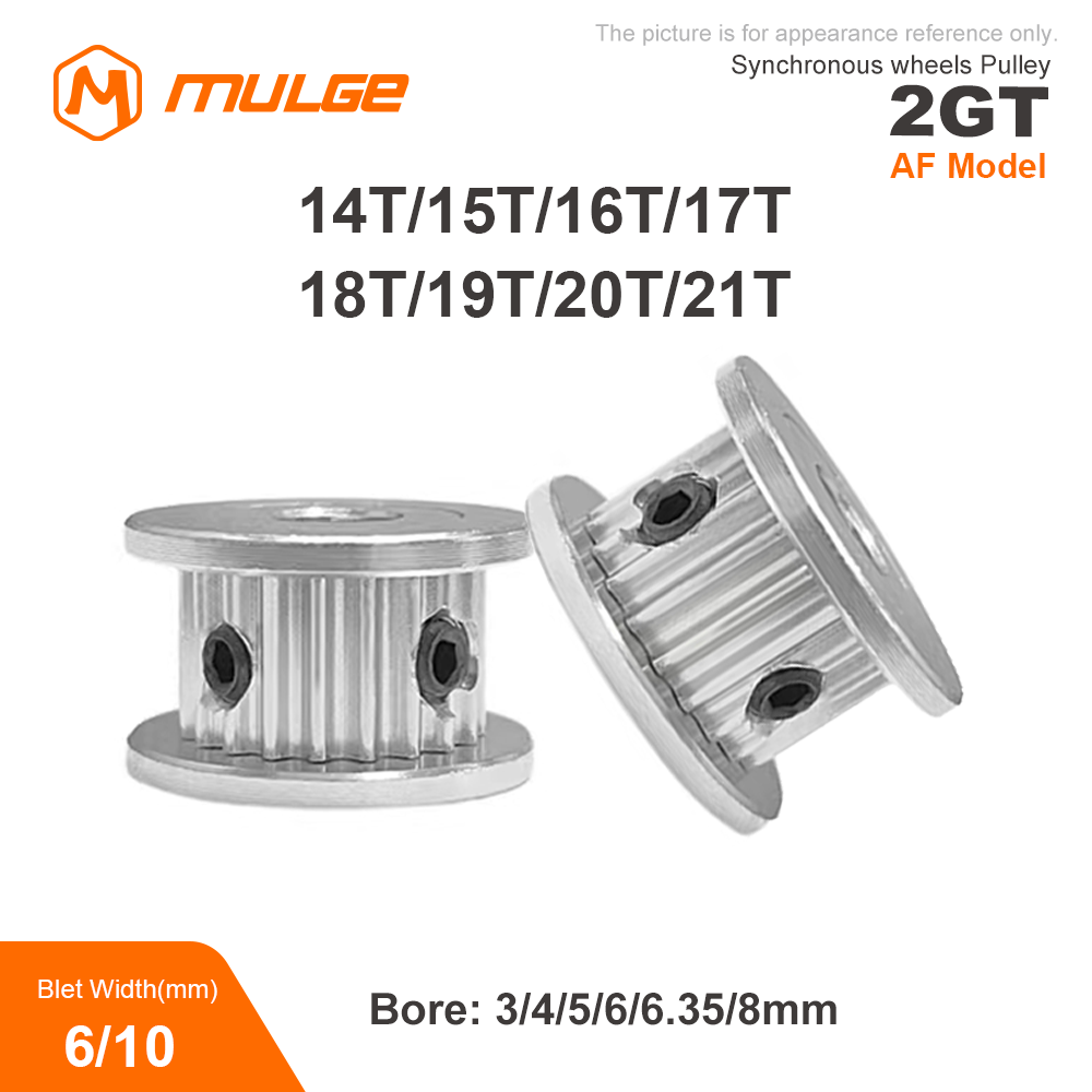 Gt2 Pulley - 2GT GT2 Timingpoelie 14T/15T/16T/17T/18T/19T/20T/21 Tanden AF