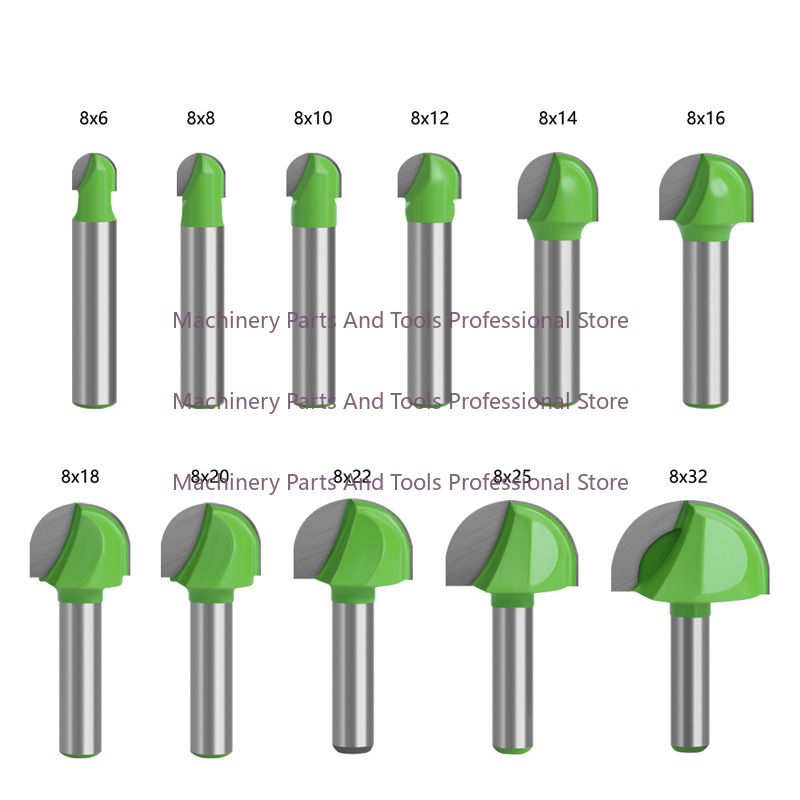 End Mill - Ronde Bodem Over Neus Frees Set