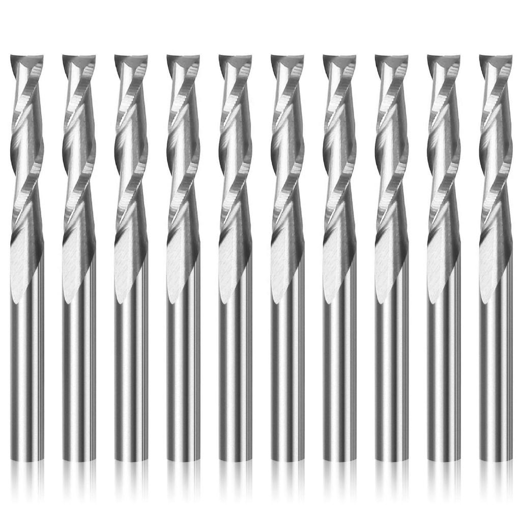 End Mill Set - 10 stuks 3.175 1/8 schacht 2