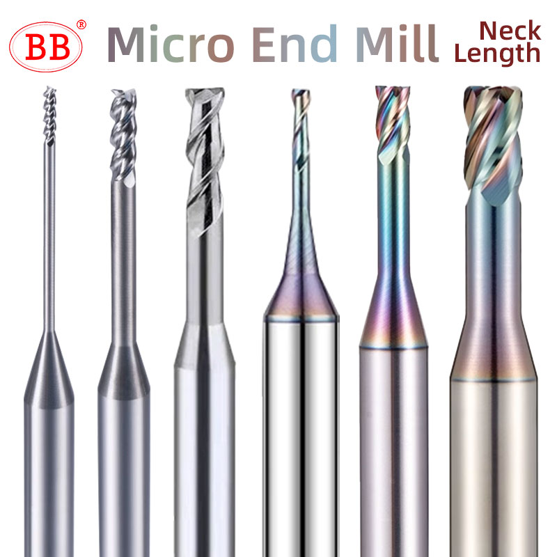 End Mill Set - Bb Lange Nek Micro Einde Molen