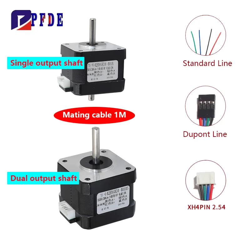 Stepper Motor Nema17 - Nema17 Stappenmotor 42BYGH 3D Printer Onderdelen