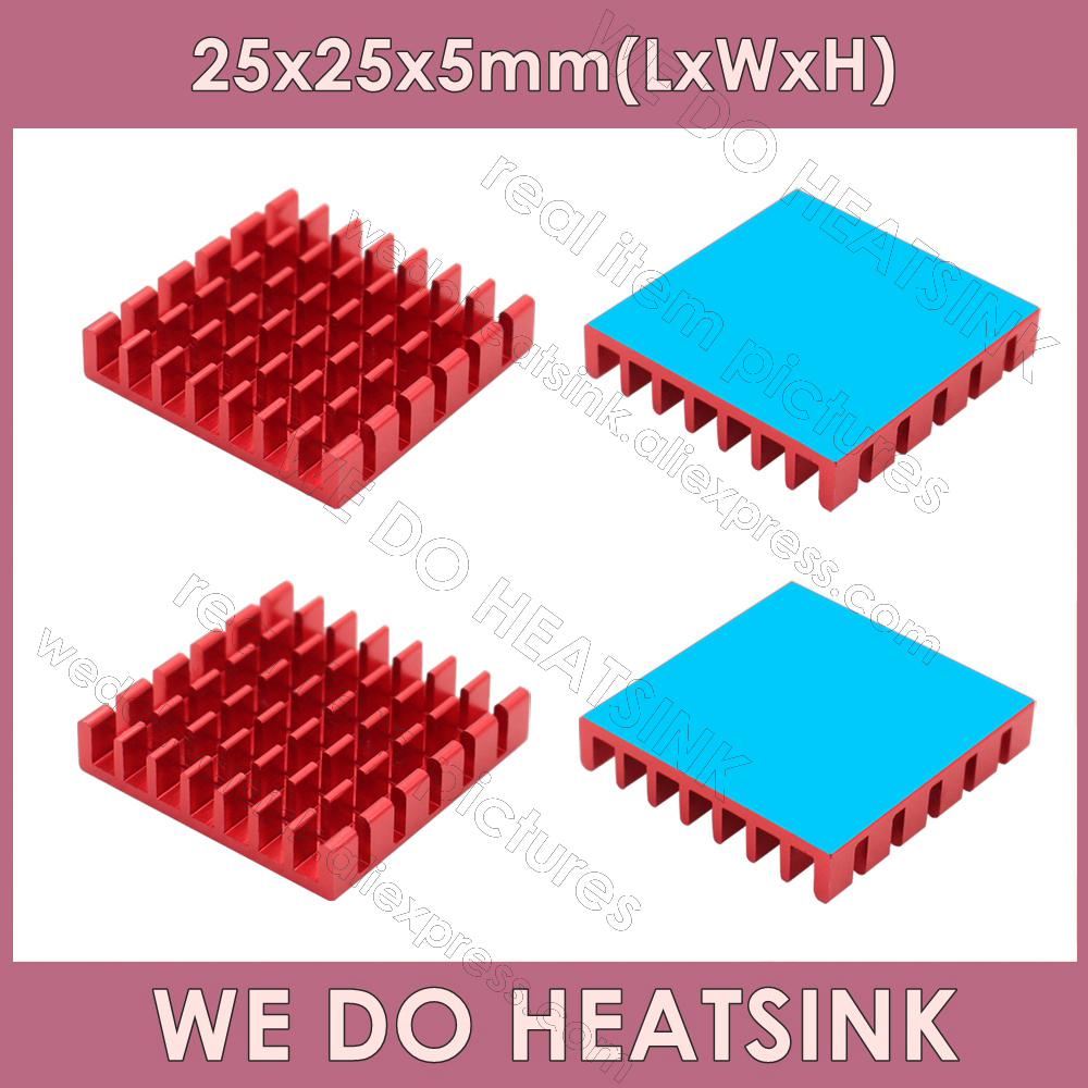 Aluminium Extrusion - We Doen Heatsink 25X25X5Mm Zonder Of
