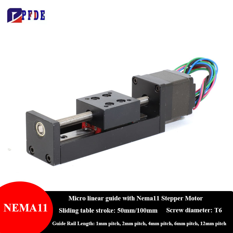 Linear Rod 8Mm - NEMA11 Stappenmotor Mini Lineaire Rail Gids