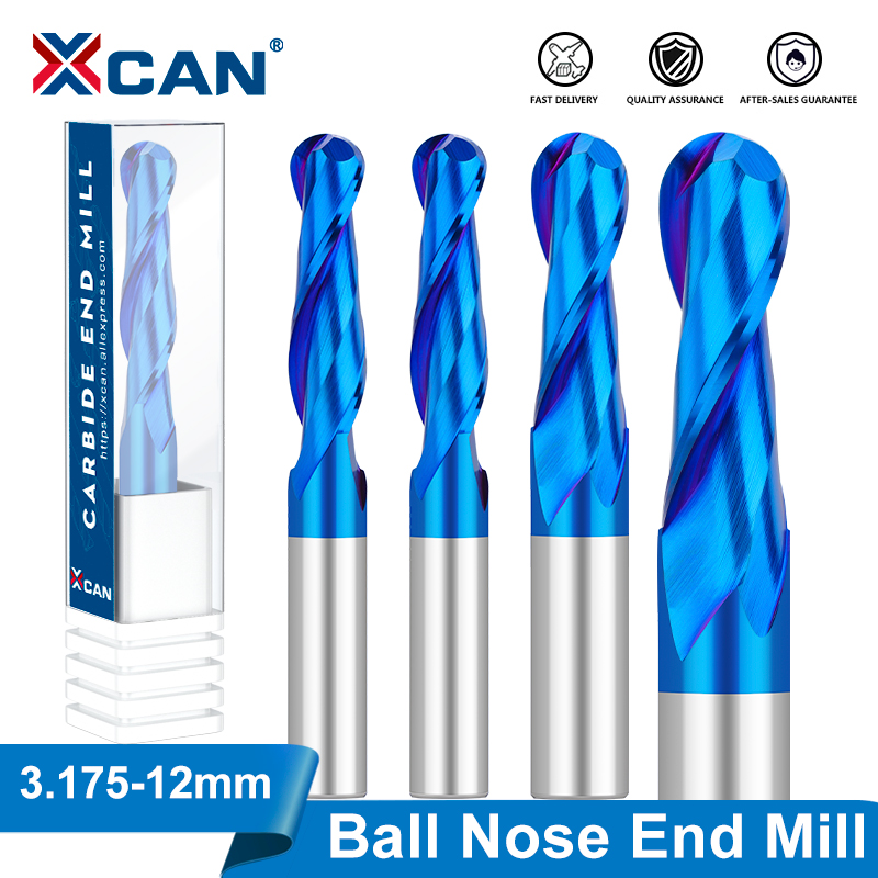 End Mill Set - Xcan Radiusfrees 3.175 4 6 8