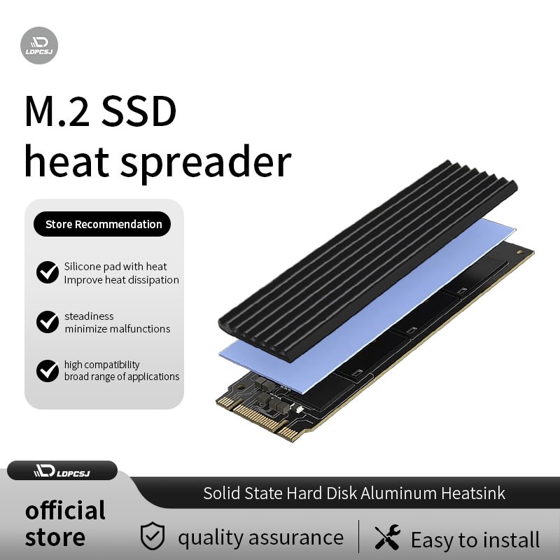 Aluminium Extrusion - M.2 SSD-koellichaam, aluminium NVMe-radiator 2280 Solid