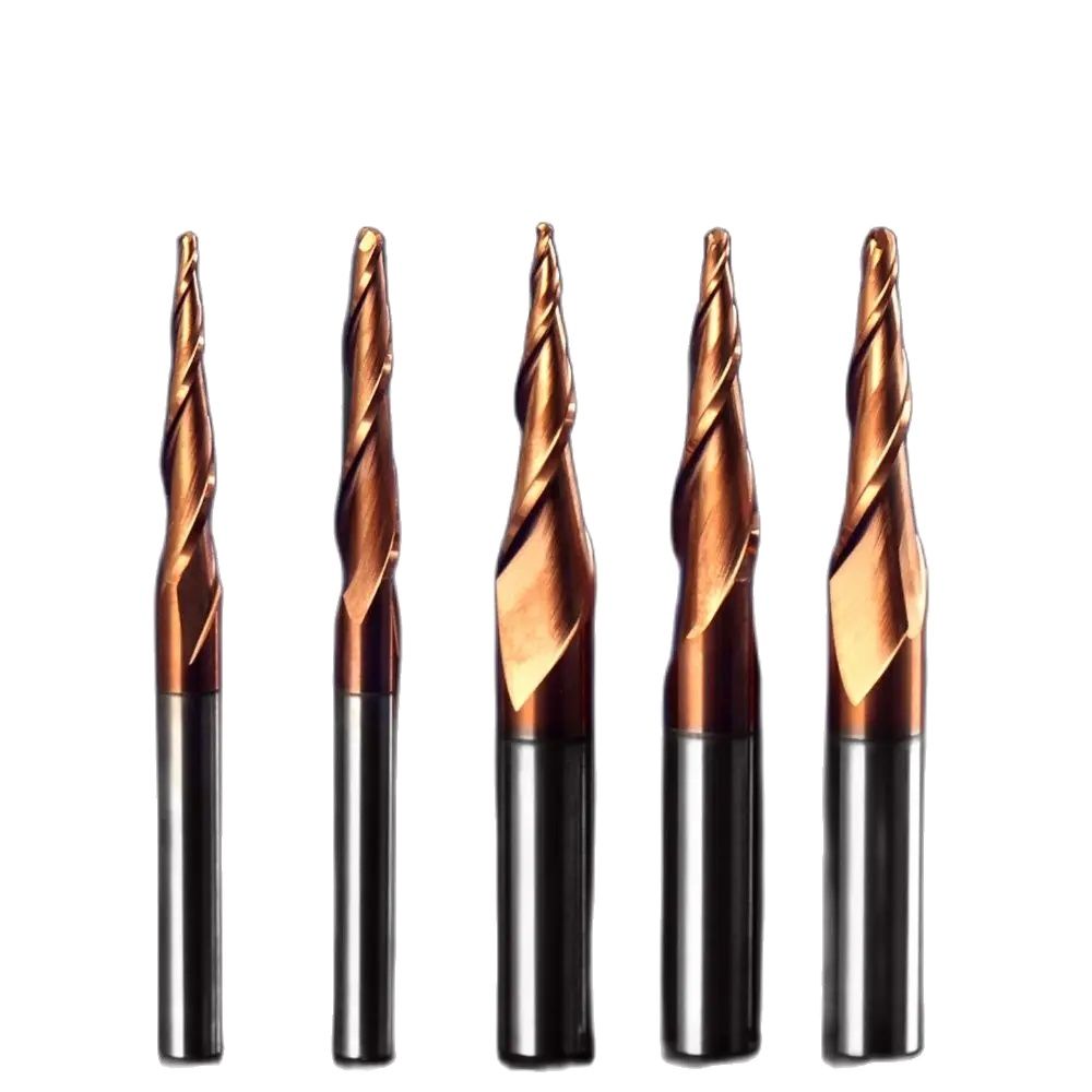 End Mill Set - Weitol 1 stks Twee Fluiten Taper