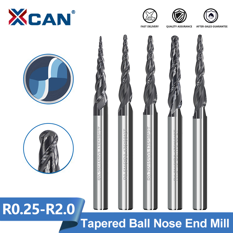 Xcan Freesmachine 2 Fluit Bal  - End Mill Set recensie en prijs