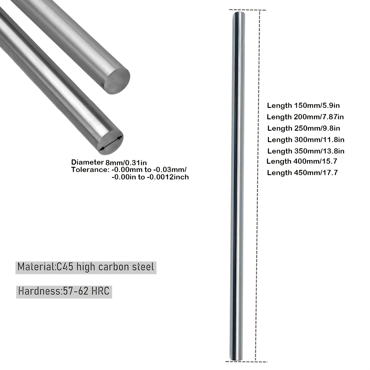 2 stuks lineaire bewegingsstan - Linear Rod 8Mm recensie en prijs