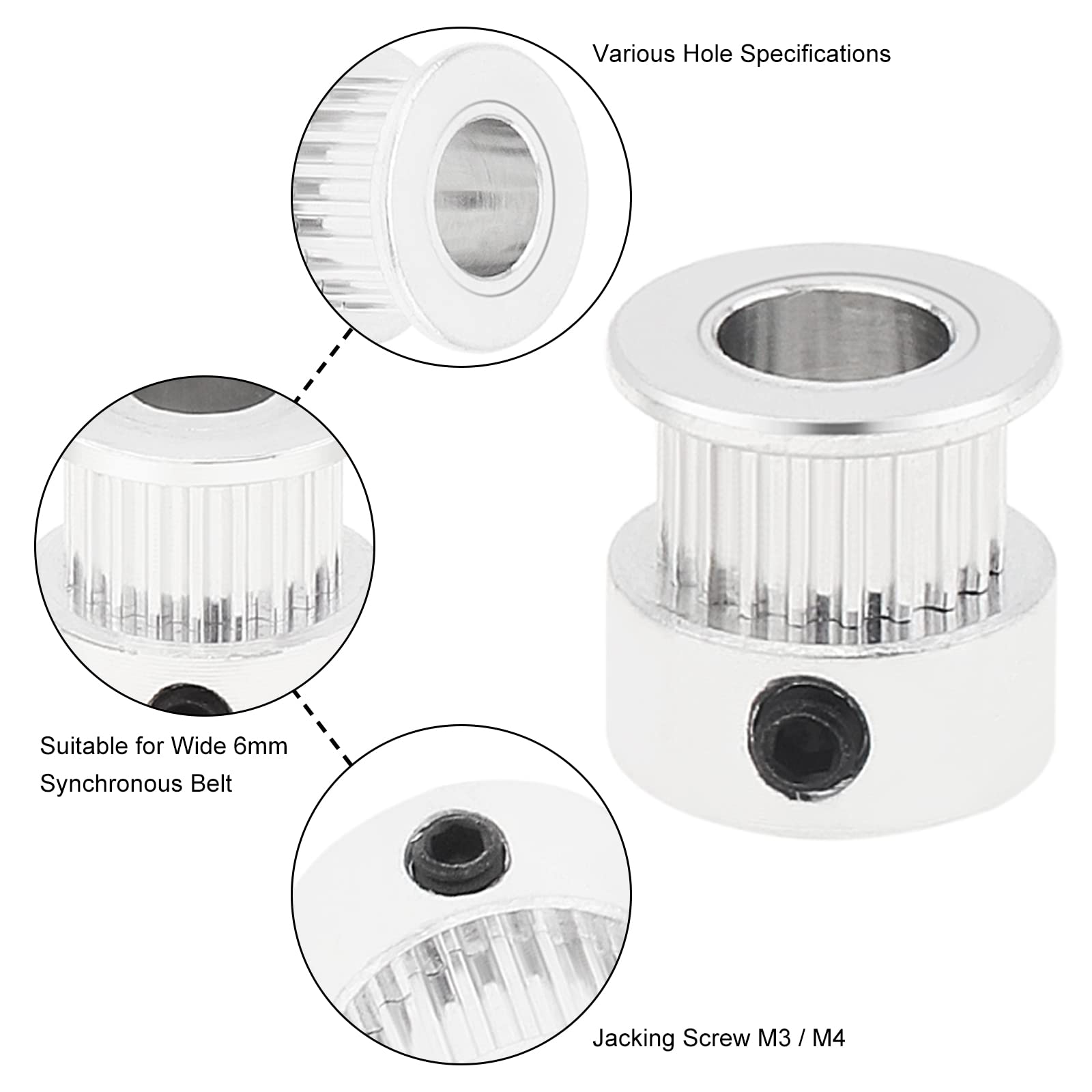 2/5 Stuks Gt2 Katrol 20 Tanden - Aluminium Profile 2020 recensie en prijs