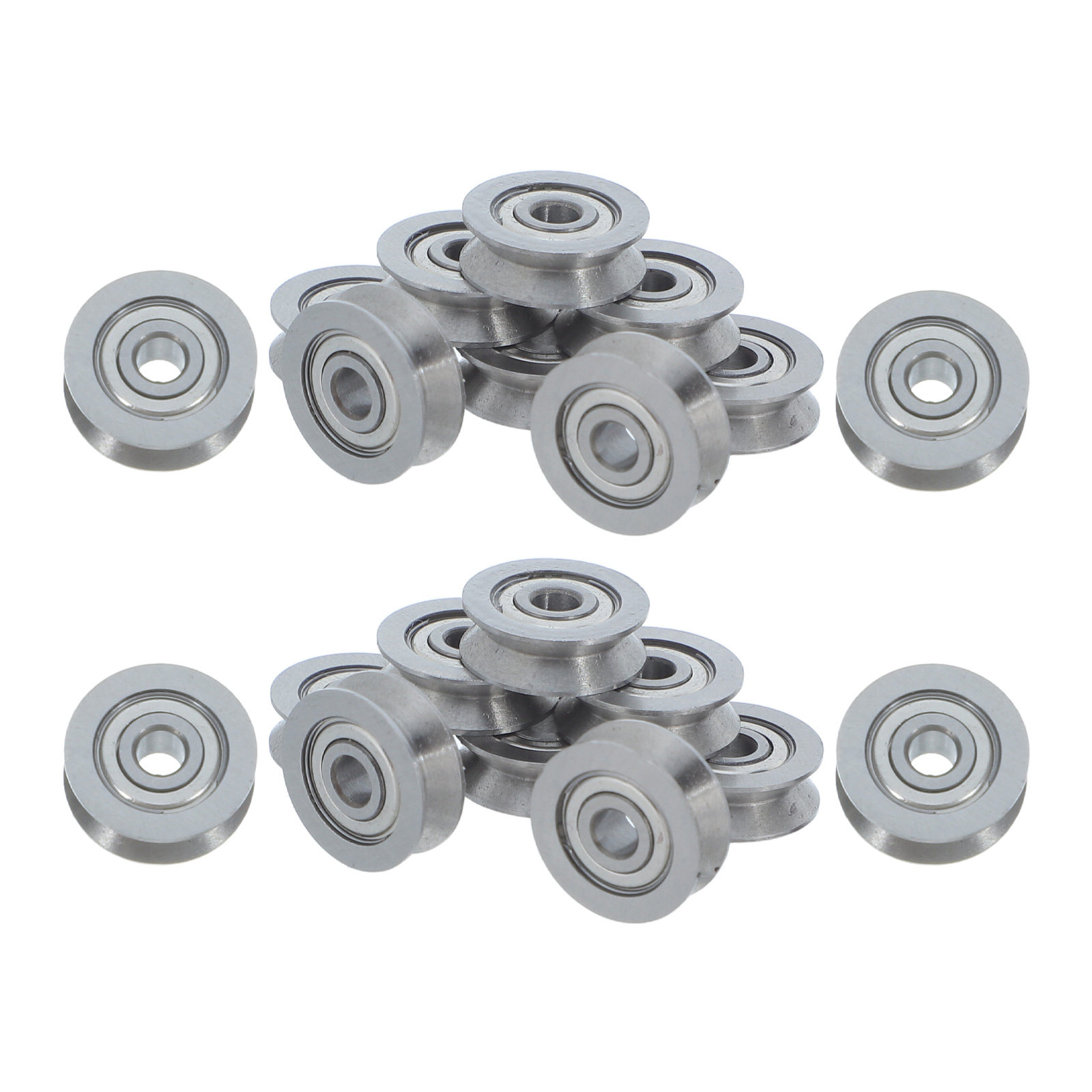20 stuks V-groeflagers, koolst - Linear Rail recensie en prijs