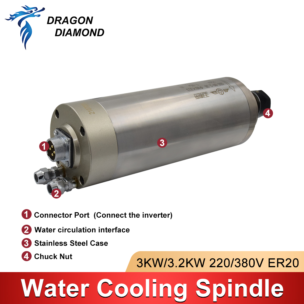 3KW Waterkoeling Gekoelde Spin - Water Cooled Spindle recensie en prijs