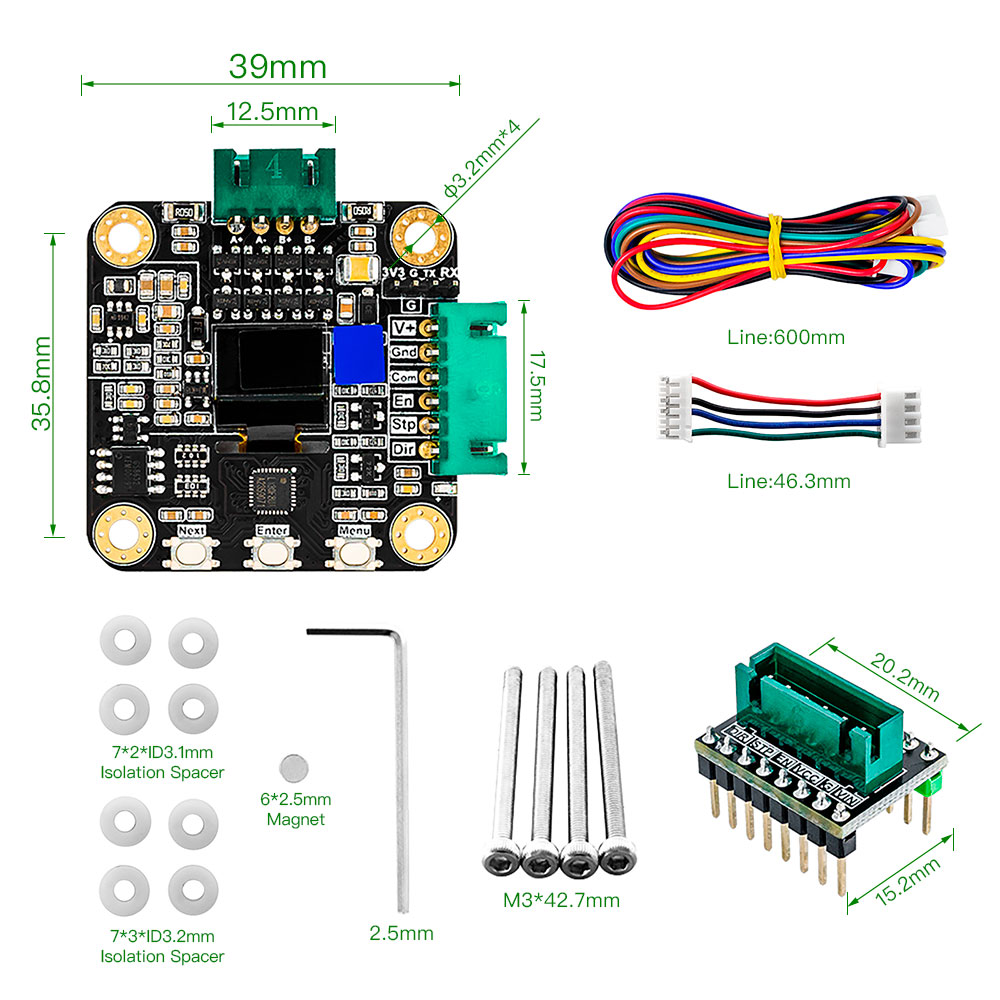 Makerbase MKS SERVO42C PCBA NE - Stepper Motor Nema17 recensie en prijs
