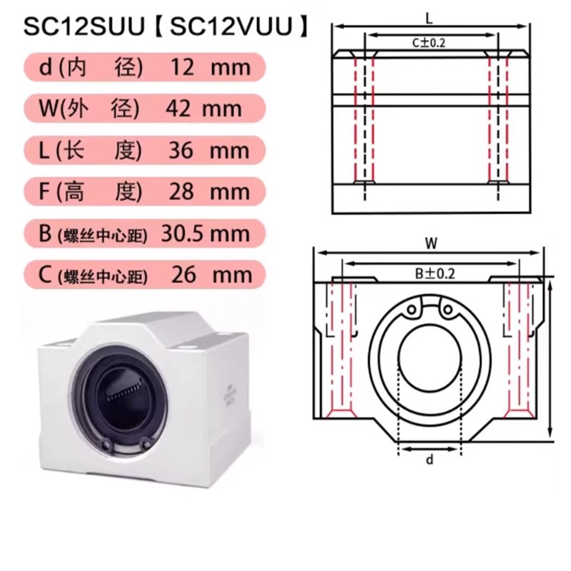 1Pc SCS6UU SCS8UU SCS10UU SCS1 - Linear Rod 8Mm recensie en prijs