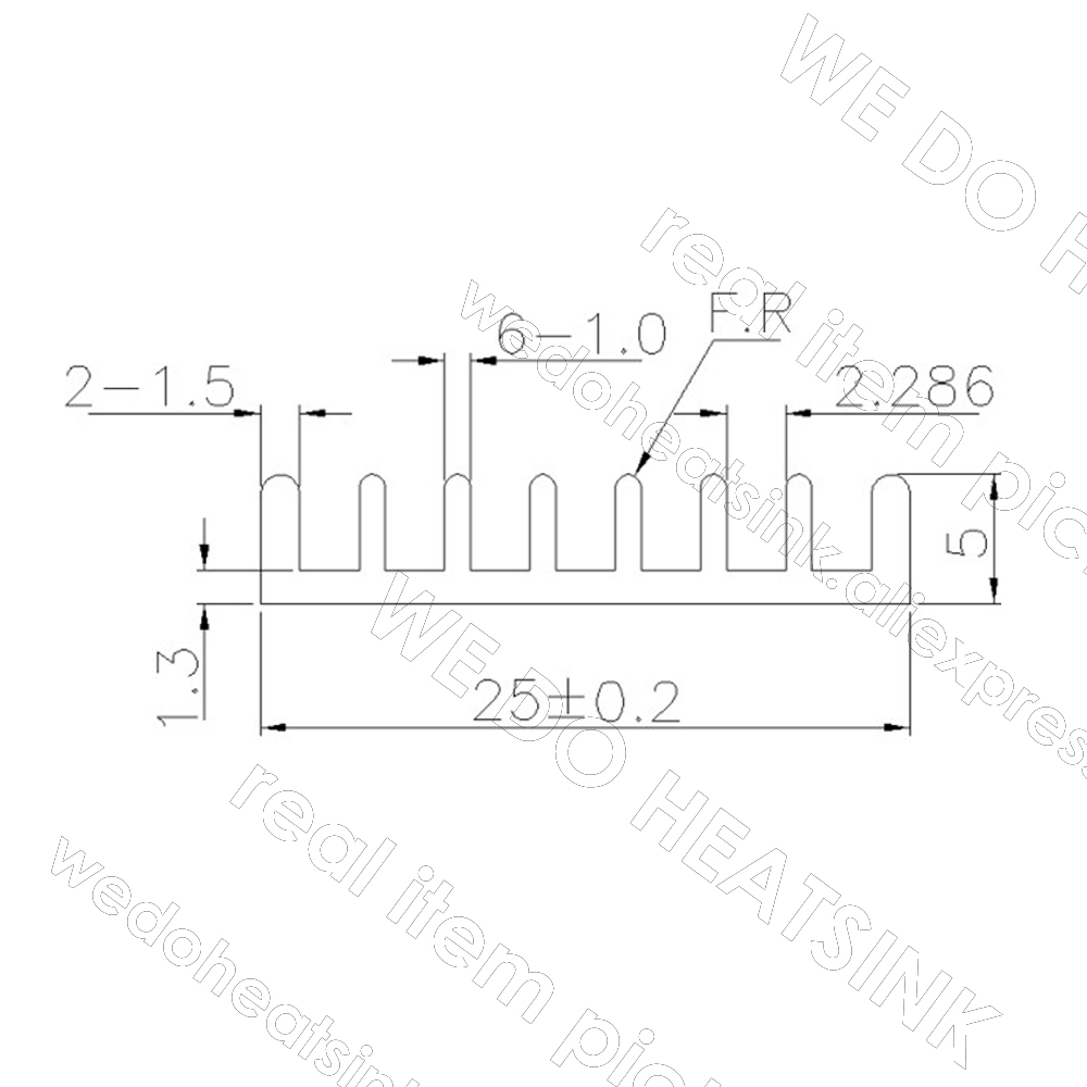 We Doen Heatsink 25X25X5Mm Zon - Aluminium Extrusion recensie en prijs