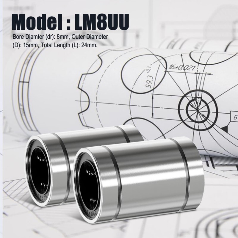 4/10PCS LM8UU LM10UU LM16UU LM - Linear Rod 8Mm recensie en prijs